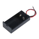 9V Volt PP3 battery holder box dc case w/ wire lead on/off switch cover M&