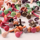 100pcs Scrapbooking Card Making Mixed Mini Pastel Stamping Round-Brads DIY Craft