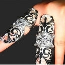 Women Fashion Jewelry Enamel Full Finger Armor Joint Knuckle Hollow Out Ring TO