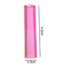 6pcs Pencil Cap Plastic Translucent Pen Cover Office Stationery Supplies