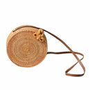 Bali Island Hand Woven Bag Round Butterfly buckle Rattan Straw Bags Satchel
