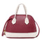 Shoulder Handbags Women Leather Shell Hit Color Crossbody Bags (Wine Red)