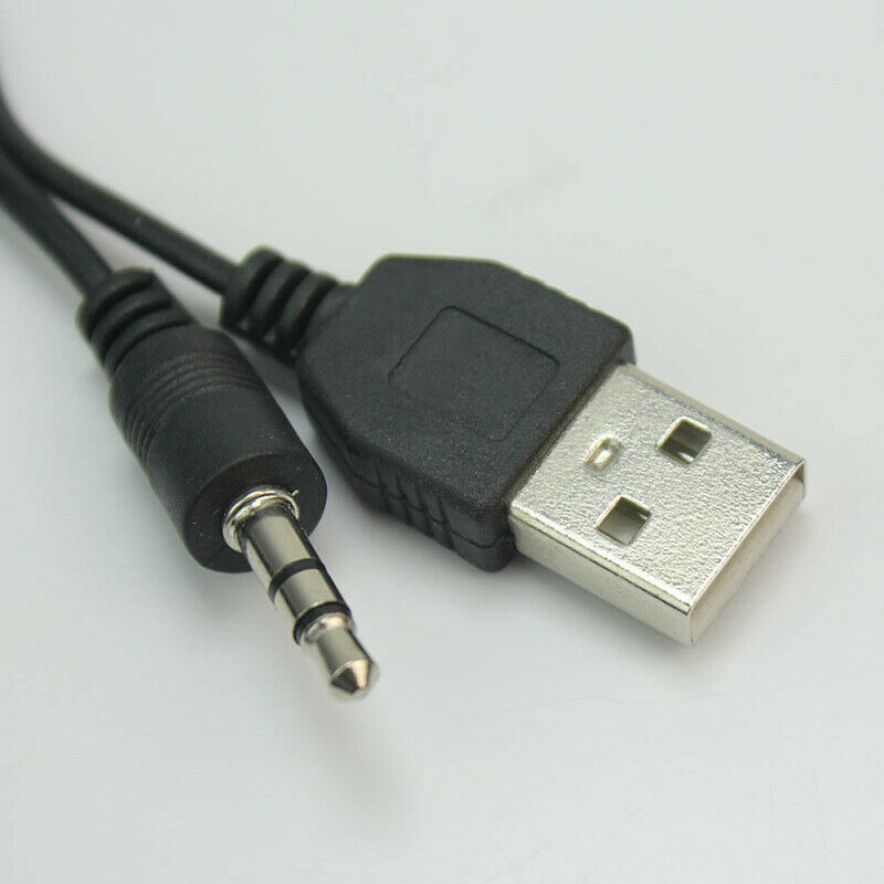 51cm Length Mini 5 Pin Male to 3.5mm Aux + Standard USB Charging Audio Cable