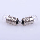 Lots 10Pcs Mini E10 LED Screw Base Light Bulb 2.5V/0.3A Flashlight Lab Lamp