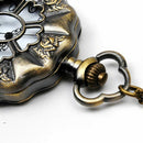 Retro Palace Wind Large Lotus Leaf White Pocket Watch Supply Fashion Antiqu T3Y3