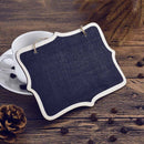 10pcs Mini Chalkboards Signs Hanging Blackboard Rectangle Message Board Dou
