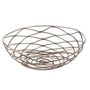Metal Iron Wire Storage Fruit Vegetable Basket Serving Storage Bowl,Bronze