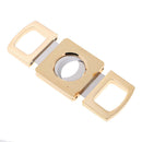 Alloy Cigar Cutter Double Cut Blade Guillotine in Soft Gift Case