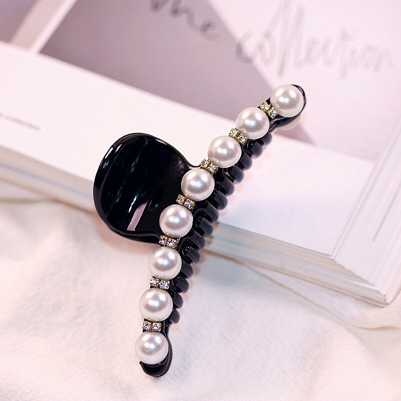 Wedding Bride Bridal Hair Clip Crystal Claw Clamp Prom Stylish Grips Hair