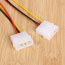 5pcs Large Head Dual 4pin to 6pin Graphics Card External Power Line