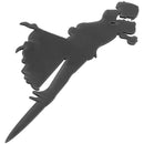 Unique Wedding Cake Topper Bride and Groom Silhouette with 2 Dog G5B1