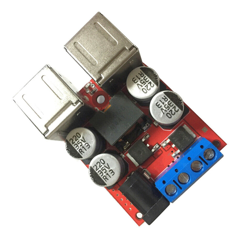 DC 12V-24V To 5V 8A Converter 4-USB Port Step-down Power Supply Buck Module