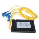 4 Ports PLC Fiber Splitter with Plastic ABS Box Package SC/UPC ( 1 x 4 )