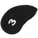 Set of 10 Golf Iron Head Cover Neoprene Club Wedge Protective Headcovers Bl Y6U6