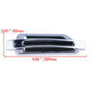 1 Pair Chrome Car Bonnet Air Intake Flow Side Fender Vent Hood Scoop Door Cover