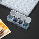 56 Slots Adjustable Clear Jewelry Storage Box Case Craft Organizer Beads Holder
