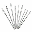 Steel Needles For Yarn Knitting Sewing Decorative Large With Crochet w/ Eye B2T5