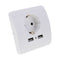 1.5A Wall Charger Adapter Board Dual USB EU Plug Wall Socket Power Outlet Panel