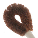 Coconut Brown Non-stick Oil Long Handle Pot Brush Flat Wash Cleaning Dish Brush