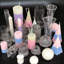 Hexagon Plastic Candle Moulds Soap Molds for Homemade DIY Craft 7.5 x 12 cm