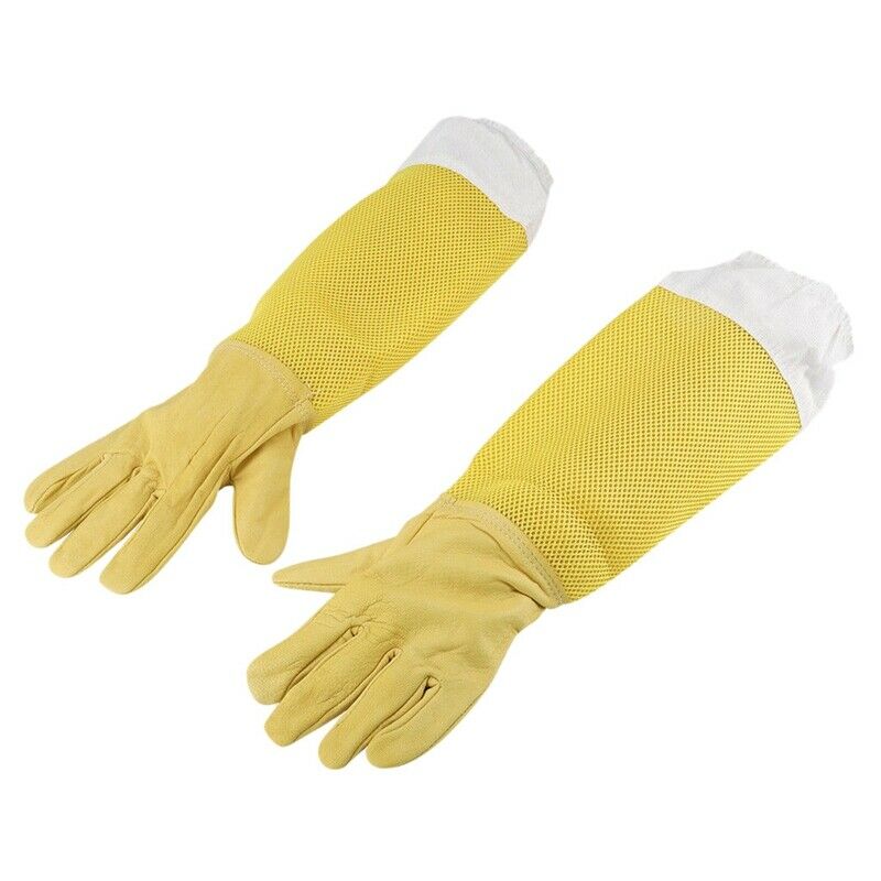 Beekeeping Gloves Goatskin Bee Keeping With Vented Beekeeper Long Sleeves