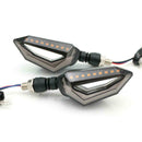 4X Motorcycle 18 LED Turn Signal Indicator Blinker + Blue DRL + Red Bra GNW