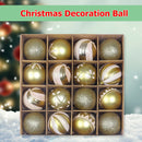 16pcs 6cm Christmas Decoration Balls Tree Hanging Ball Home Ornament (G)