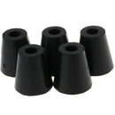 5 Pack 40x38mm Furniture Cabinet Round Rubber Case Feet Anti-Slip Circular