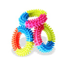 Pets 3 Color Embossment Spinose Ring TPR Rubber Toys Resistance to bite