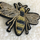 Handmade Bead Bee Beaded Patch For Clothing Sew On Beading Applique Clothes W7O3