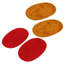 2 Pairs Fabric Sew on Oval Elbow Knee Patch DIY Repair Mend Sewing Applique