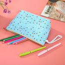 Portable Flower Floral Pen Bag Cosmetic Storage Travel Stationery Pouch (A) A