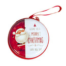 Xmas Santa Claus Tinplate Coin Purse Candy Gift Storage Bag Cash Box (E)