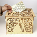 Hollow Design Diy Wedding Card Box With Lock And Card Sign Gift Card Diy Ru
