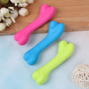 Pet dog puppy cat rubber dental teeth chew bone play training fetch fun toys  JR