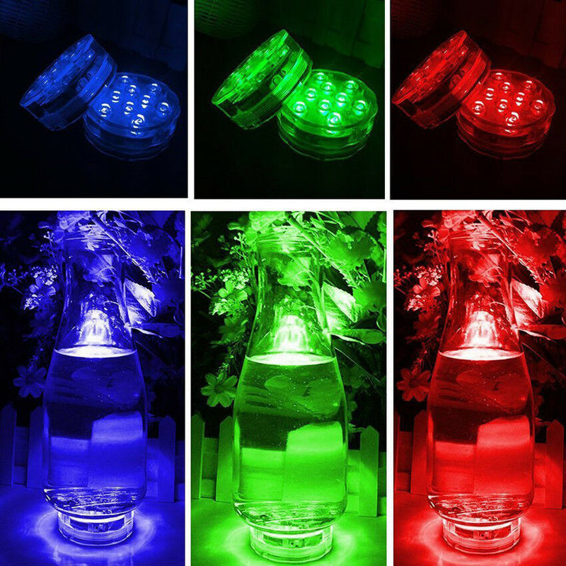 2018 LED Multi Color RGB Submersible Waterproof D 'Remote Control Light Bulb