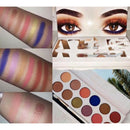 12 Colors Matte Shimmer Eyeshadow Eye Shadow Palette Makeup Cosmetic Set Brush