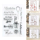 Birthday GiftDIY Transparent Silicone Clear Stamp Cling Seal Embossing Scra K1C4