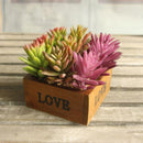 2pcs Artificial Foliage Succulent Plant Snowdrop Floral Home DIY Decor Green