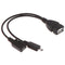 Splitter 1:2 Female To Micro Male + Female HOST OTG Adapter Cable JR
