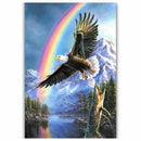 1X(Full Round Drill 5D Diy Diamond Painting "Eagle Rainbow" Embroidery Cros