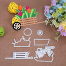 6pcs/Set DIY Car Flowers Metal Cutting Dies for Scrapbook Embossing Stencil