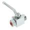 2 Way High Pressure Hydraulic Steel Ball Valve Female DN6 0.125Inch