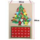 Christmas Tree Felt Advent Calendar Countdown To Christmas Homemade Advent