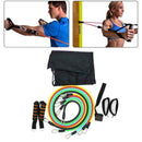 11x Durable Resistance Exercise Band Yoga Pilates Abs Workout Bands Tube Fi H3M0