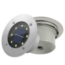 8LED Solar Underground Light Waterproof Garden Buried Lamp (White Light)