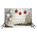 Christmas Photographic Art Cloth Backdrop Wall Studio Prop Family Decor (C) A