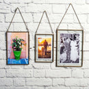 3xVintage Dual Sided Hanging Clear Picture