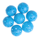 50pcs Blue Plastic Hollow Airflow Golf Practice Training Sports Ball Tennis