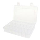 Transparent Plastic Grid Box Storage Organizer for Display Collection with
